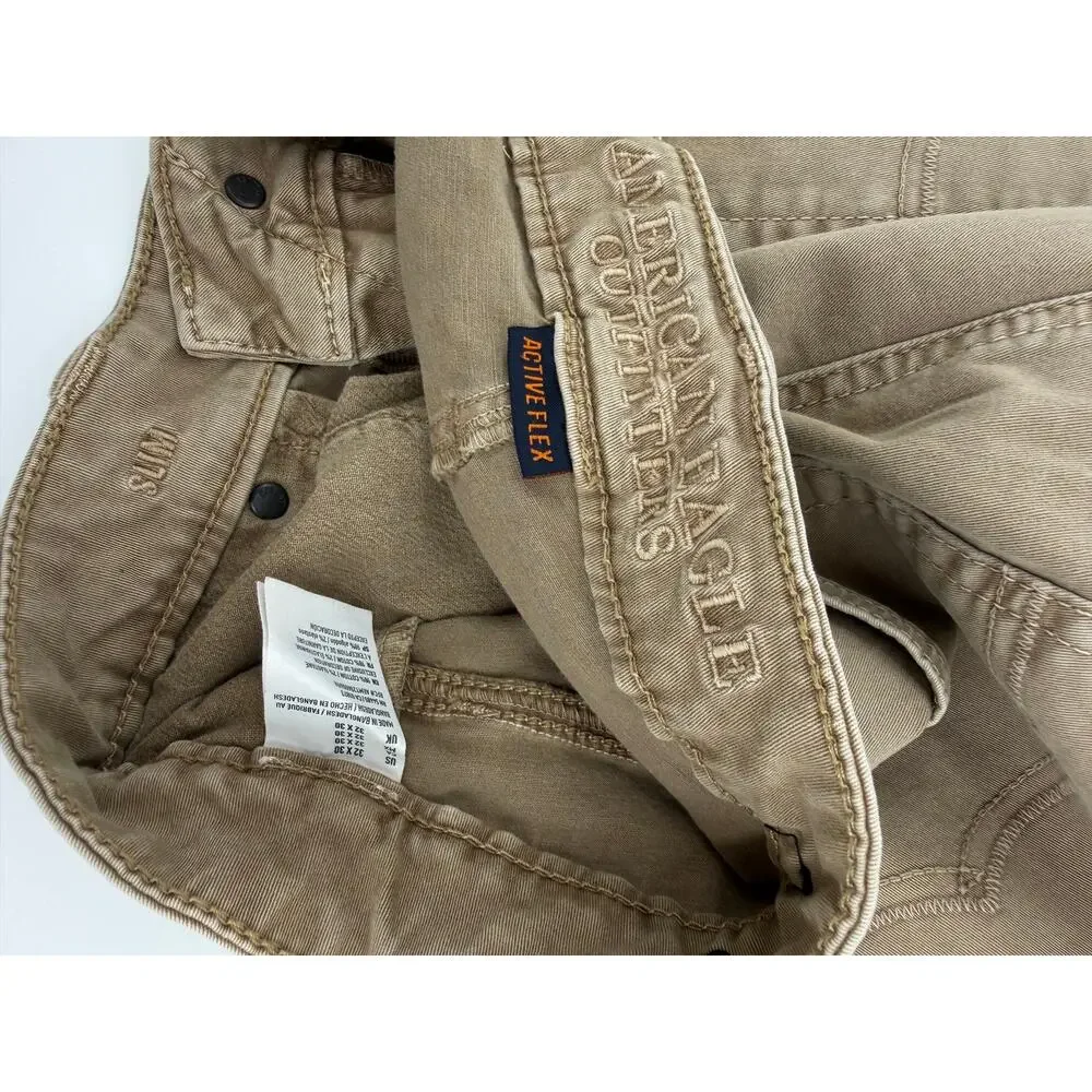 chino pants, American Eagle Flex Slim Khaki 32/30